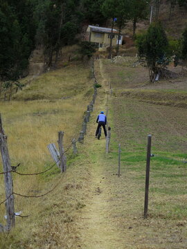 Vereda trocha camino ciclista campesino