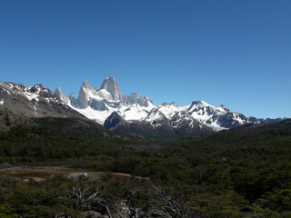 Fototapeta premium El Chalten Patagonia Argentina hiking landscape 2019