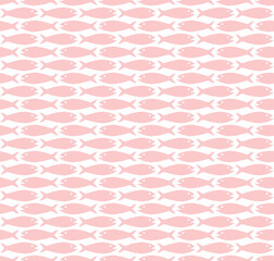 Simple fish pattern seamless repeat background