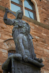 Giuditta statue in Piazza della Signoria in Florence