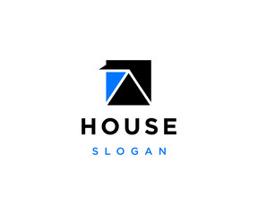 Abstract house logo icon design template vector