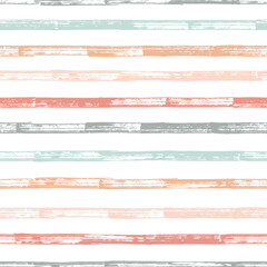 Vintage Seamless grunge stroke stripes vector background
