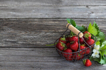 strawberries in a basket