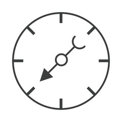 compass rose navigation cartography guidance equipment line design icon