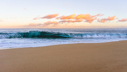 hawaiian sunrise on the beach