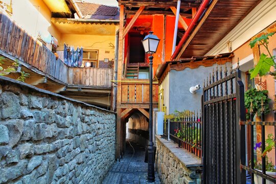narrow street in the old town