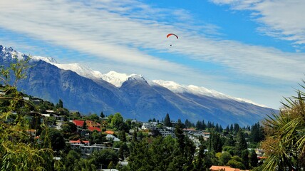 paragliding in the mountains
queenstown NZ