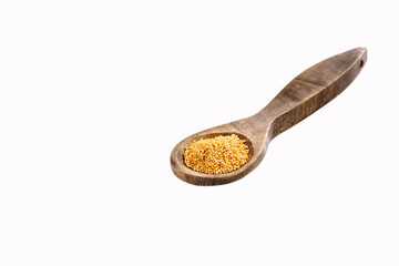 Organic amaranth seeds in wooden spoon - Amaranthus