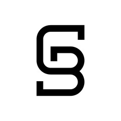 GB letter logo design vector