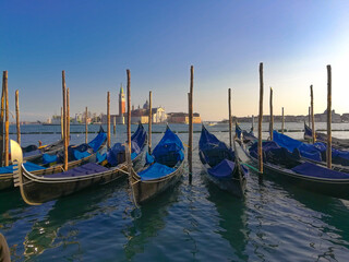 Fototapeta premium gondolas in venice