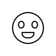 Smile, hippy icon. Simple line, outline vector elements of flower children icons for ui and ux, website or mobile application