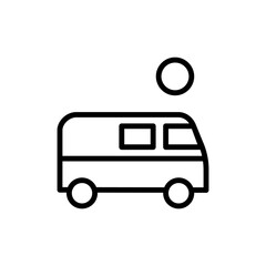 Transporter, transport icon. Simple line, outline vector elements of flower children icons for ui and ux, website or mobile application