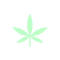 Marijuana, plant icon. Simple color vector elements of flower children icons for ui and ux, website or mobile application