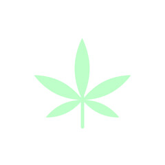 Marijuana, plant icon. Simple color vector elements of flower children icons for ui and ux, website or mobile application