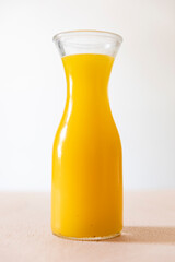 Mango juice in a bottle as Mexican beverage