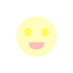 Smile, hippy icon. Simple color vector elements of flower children icons for ui and ux, website or mobile application