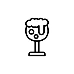 Goblet, beer icon. Simple line, outline vector elements of international beer day icons for ui and ux, website or mobile application