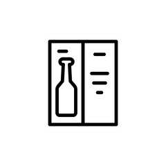 Menu, beer, pub icon. Simple line, outline vector elements of international beer day icons for ui and ux, website or mobile application