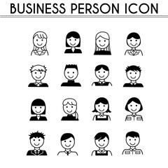 ビジネスパーソンアイコンセット