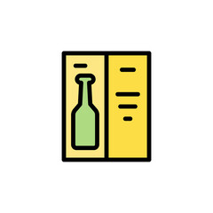 Menu, beer, pub icon. Simple color with outline vector elements of international beer day icons for ui and ux, website or mobile application