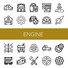 engine icon set