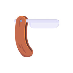 Barber Shaving Razor vector icon illustration. barber flat design