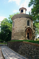 Fototapeta premium Rotunda of St Martin in Vysehrad, Prague, Czech Republic