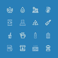 Editable 16 well icons for web and mobile