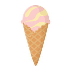 ice cream cone isolated design icon