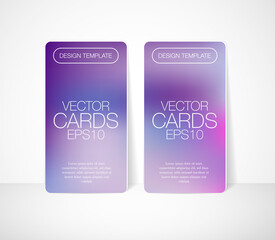vector design template. business cards, banners, gift cards, with colorful blurry bokeh background