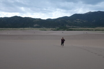 Fototapeta na wymiar Sand dunes in southern Colorado