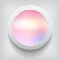 vector button, icon, banner design with bokeh background 