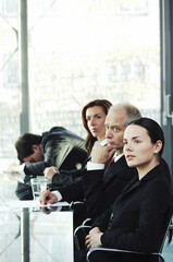 Man sleeping in the meeting room