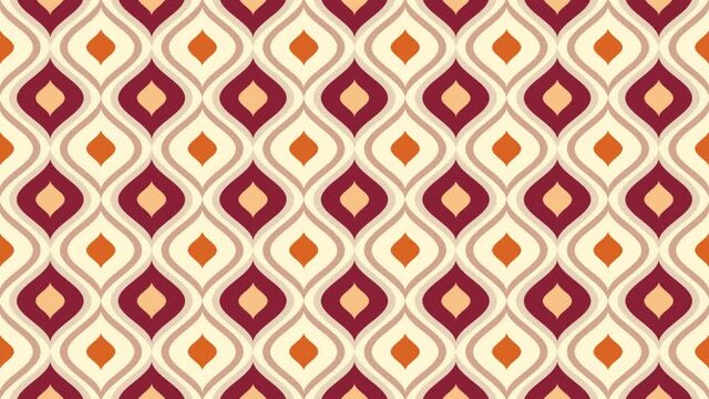 Retro seamless pattern loop animation. Endless video background. Vertical repeating.
