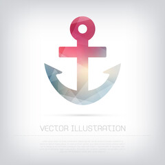 vector ship's anchor icon