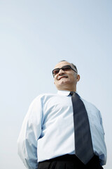 Senior businessman wearing sunglass