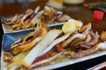 イカ焼き　シーフード　海の家　メニュー　夏休み　美味しい　炭焼き