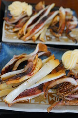 イカ焼き　シーフード　海の家　メニュー　夏休み　美味しい　炭焼き　マヨネーズ