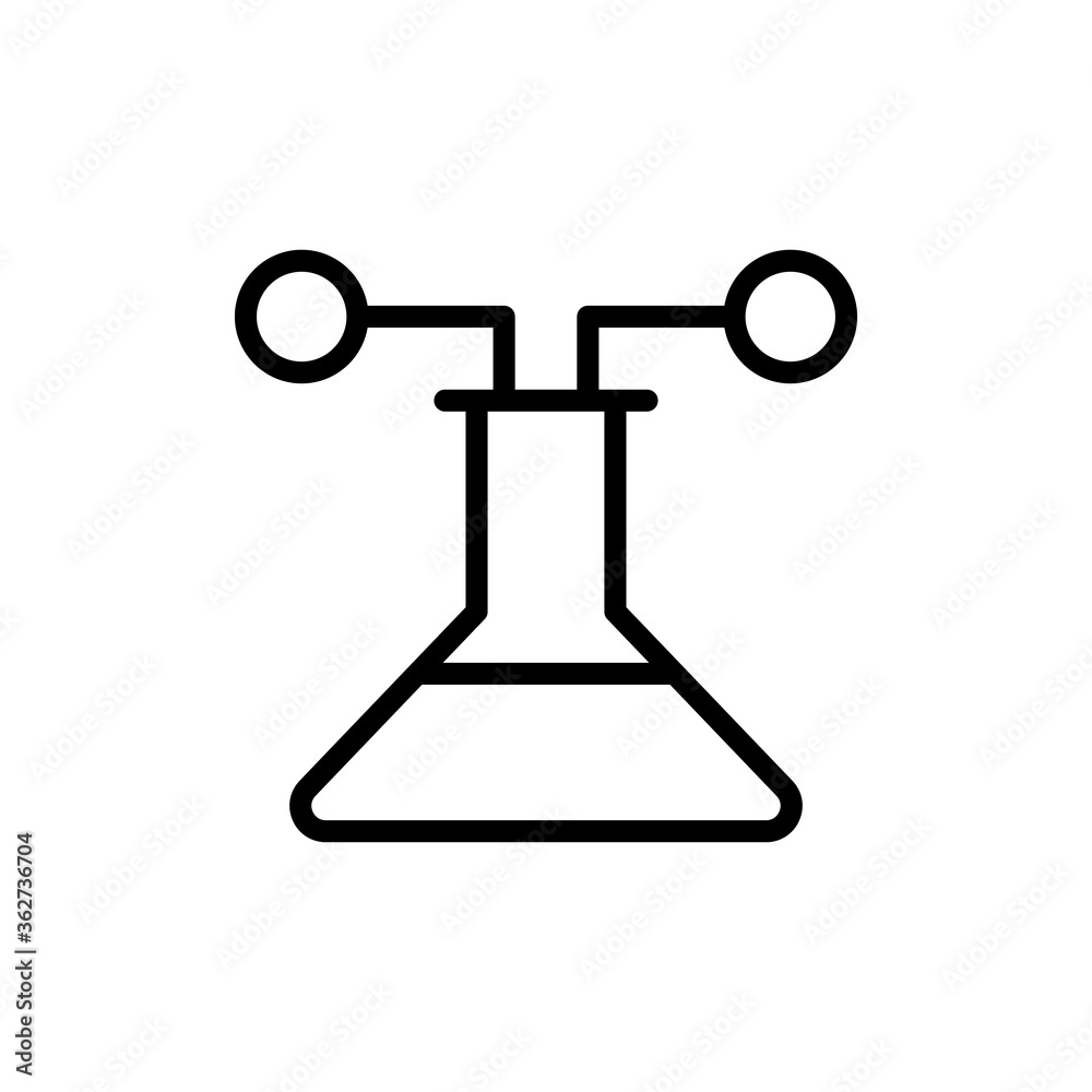 Aufkleber flask, molecule icon. simple color vector elements of stinks icons for ui and ux, website or mobile 