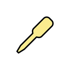 Pipette, chemistry icon. Simple color with outline vector elements of stinks icons for ui and ux, website or mobile application