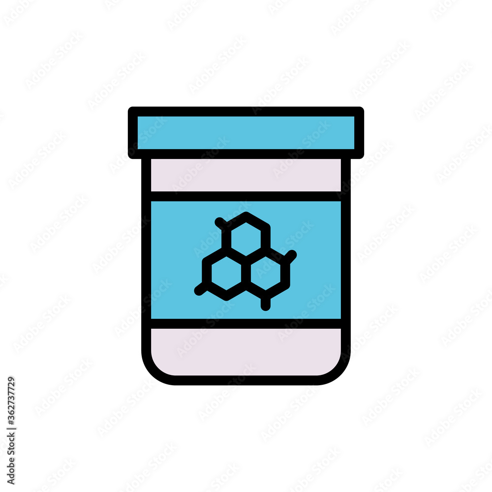 Poster bank, molecule icon. simple color with outline vector elements of stinks icons for ui and ux, websit