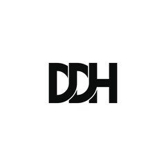 ddh letter original monogram logo design