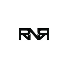 rnr letter original monogram logo design