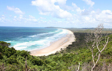 The beautiful coast line around Byron Bay New South Wales, Australia
