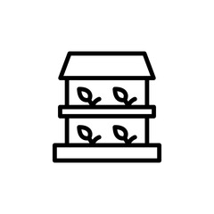 Greenhouse, plants icon. Simple line, outline vector elements of automated farming icons for ui and ux, website or mobile application