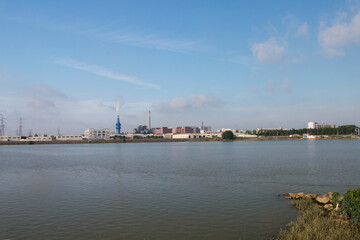 Naklejka premium The river scenery