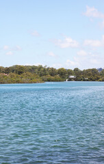 Fototapeta na wymiar The beautiful Tweed Heads in Northern New South Wales showing the Tweed River and shoreline