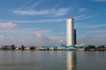 power station in the city