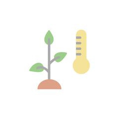 Plants, temperature, weather icon. Simple color vector elements of automated farming icons for ui and ux, website or mobile application