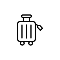 Suitcase, summer icon. Simple line, outline vector elements of vacation icons for ui and ux, website or mobile application